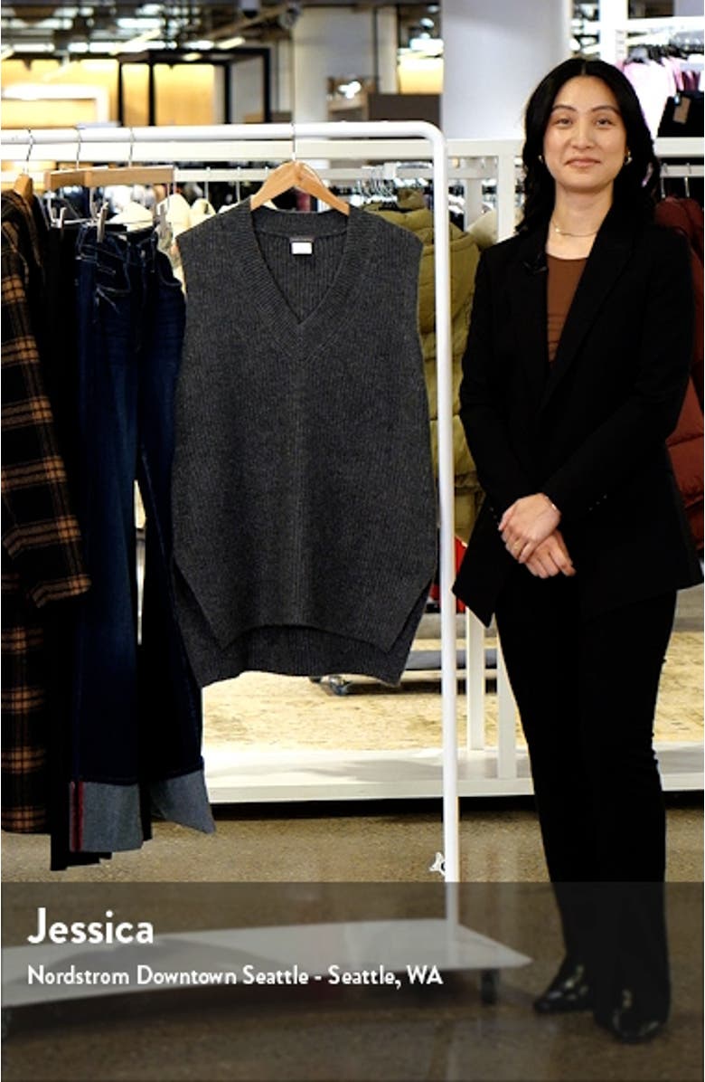 Shaker Stitch Sweater Vest, sales video thumbnail