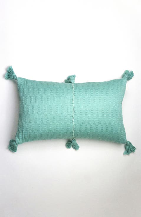Antigua Classic Solid Handwoven Cotton Throw Pillow