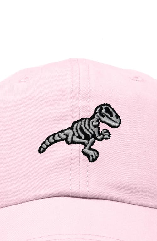 Dalix Fossil Embroidered Outdoor Hat In Washed Pink