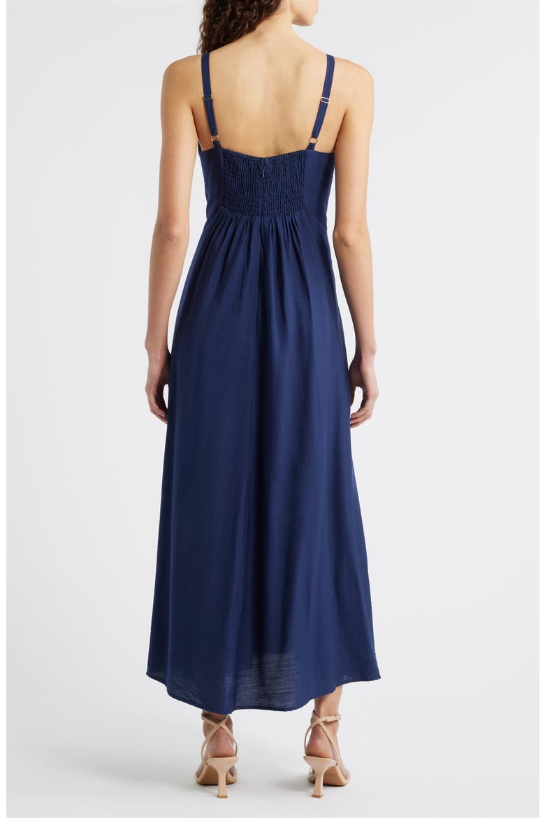 Carisa Sleeveless Flare Maxi Dress, Alternate, color, NAVY