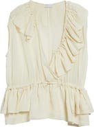 Dries Van Noten Ruffled Mousseline Top