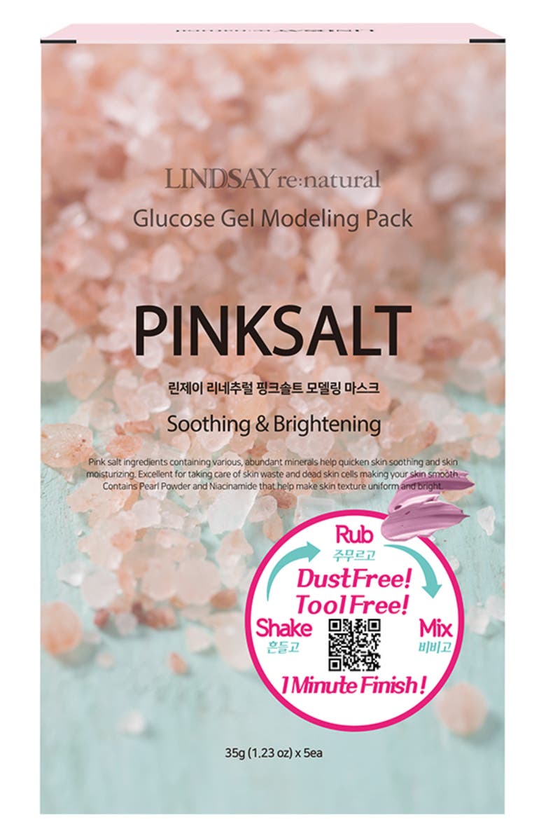 LINDSAY Pink Salt Re:Natural Modeling Mask Pouch, Alternate, color,