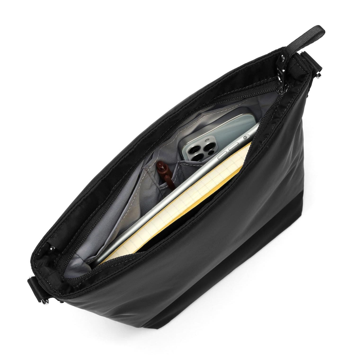 PACSAFE W Crossbody, Alternate, color, Black