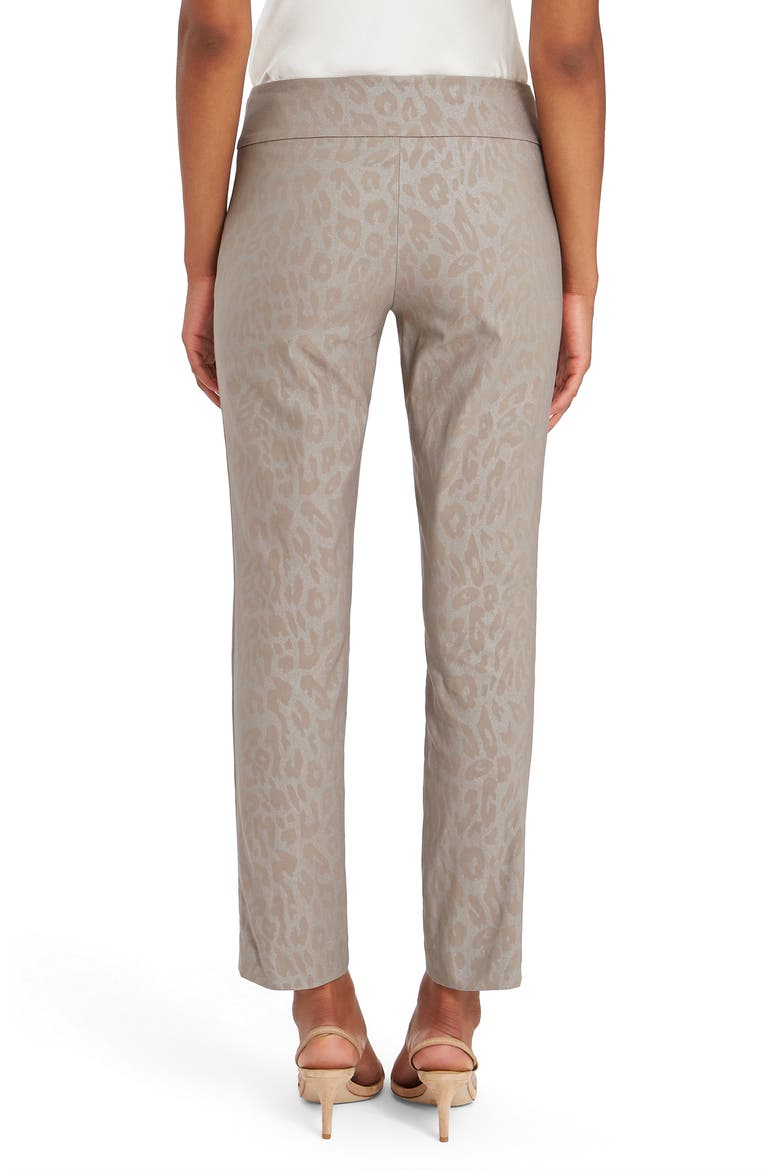 Wonderstretch Cheetah Print Slim Leg Pants, Alternate, color, NEUTRAL MULTI