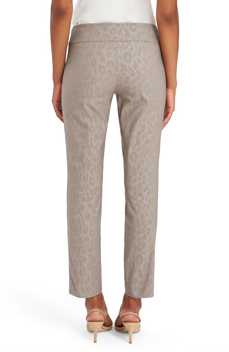NIC+ZOE Wonderstretch Cheetah Print Slim Leg Pants, Alternate, color,