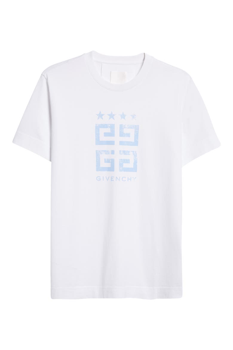 Slim Fit 4G Logo Cotton Graphic T-Shirt, Alternate, color, 100 - WHITE