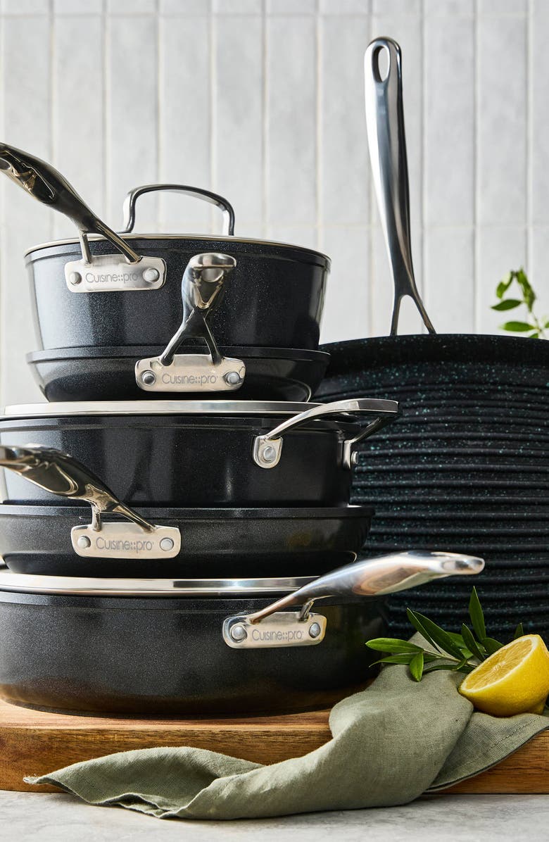 Cuisine::pro<sup>®</sup> GREEN STONE<sup>™</sup> 9-Piece Cookset, Alternate, color, Black