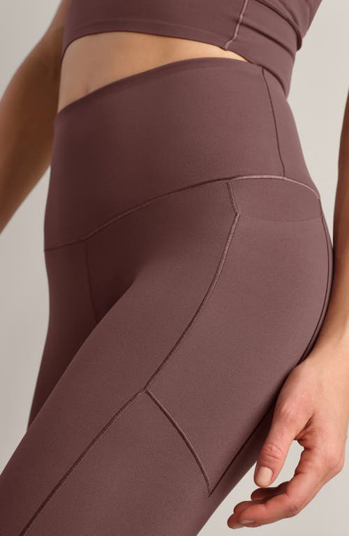 Rhone Revive Pockets 7/8 Leggings In Burgundy