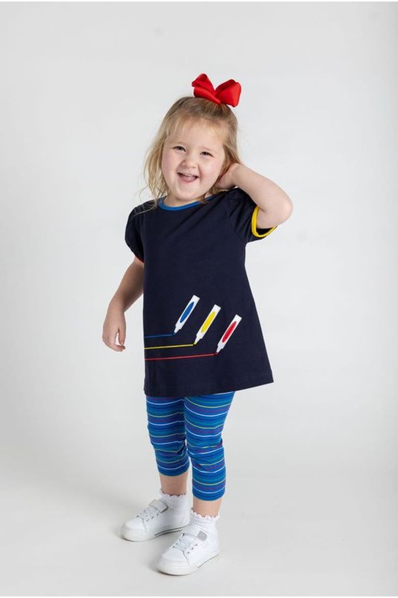 Knit Set With Markers, Alternate, color, Navy Multicolor