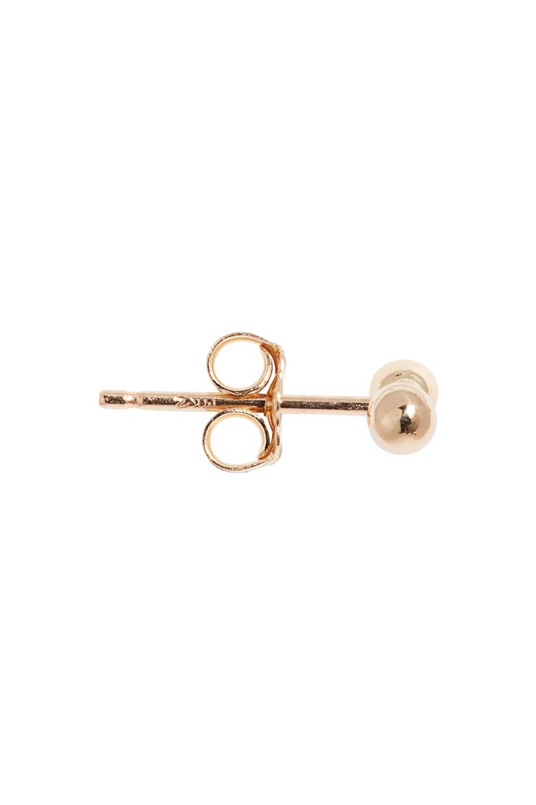 Baby Dumbbell Stud Earrings, Alternate, color, 14K YELLOW GOLD