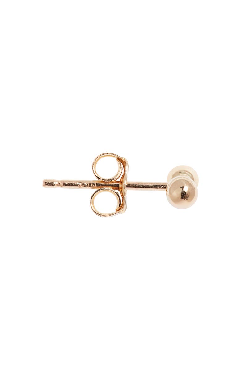 Poppy Finch Baby Dumbbell Stud Earrings, Alternate, color, 14K Yellow Gold