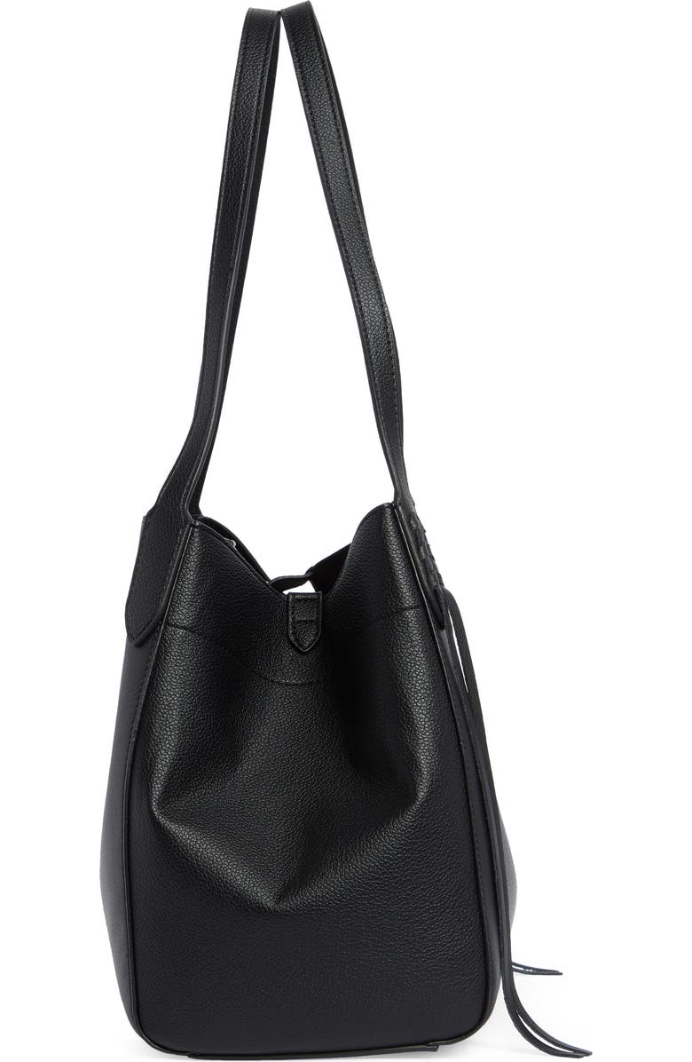 Sam Edelman Hellen Pebbled Leather Tote Bag, Alternate, color, Black