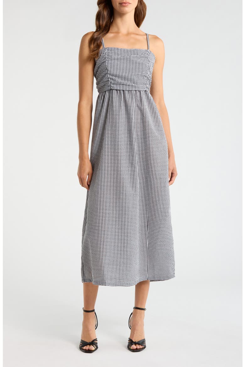Ashlynn Midi Dress, Main, color, BLACK/ WHITE
