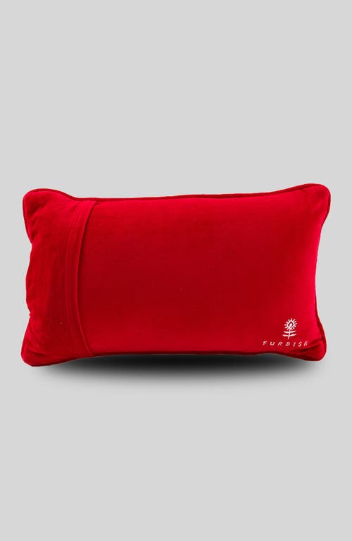 Furbish All I Want Needlepoint Pillow In Red