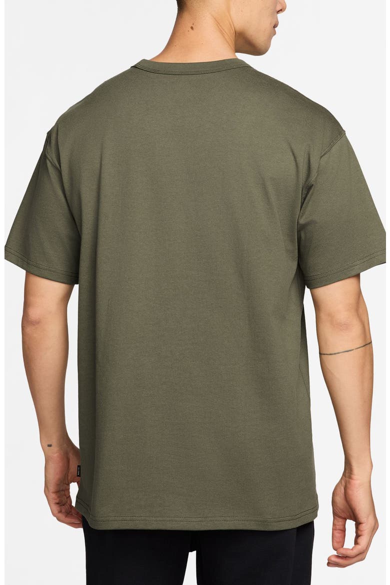 Premium Essential Cotton T-Shirt, Alternate, color, MEDIUM OLIVE