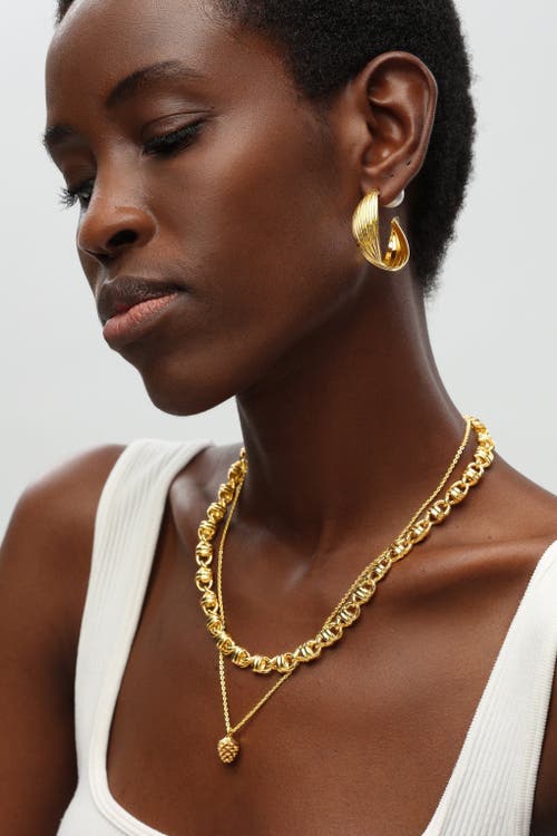 Classicharms Pinecone Pendant Necklace In Gold