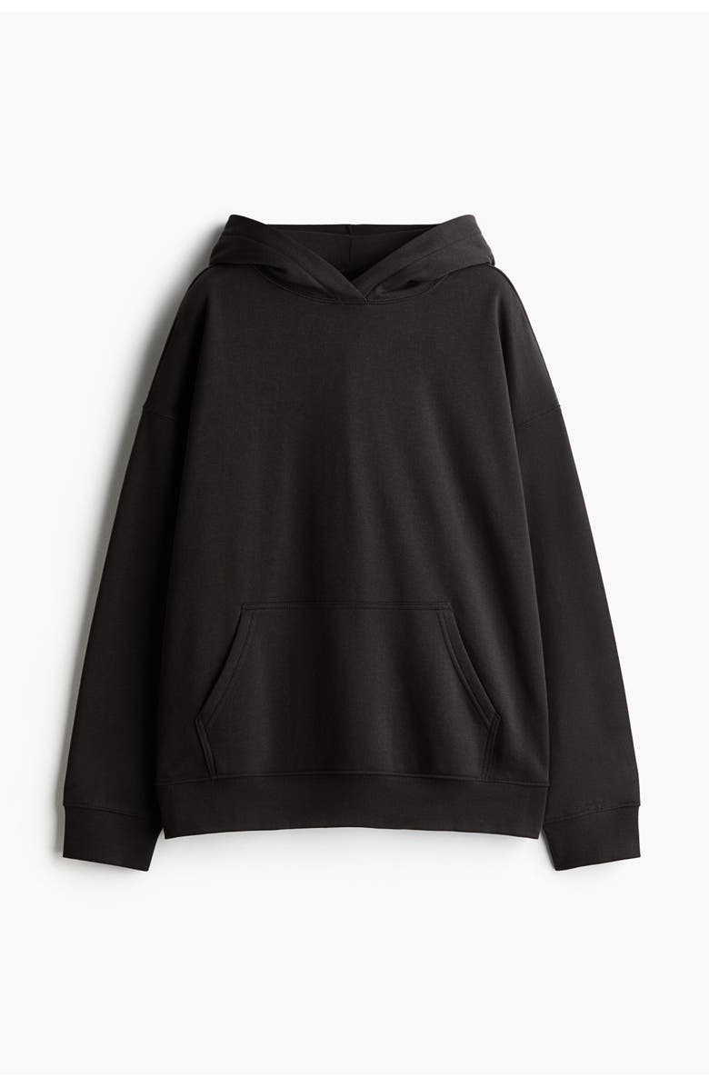 H&M Oversized Hoodie, Alternate, color, Black