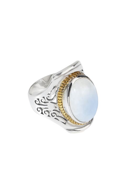 Moonstone Cabochon Statement Ring