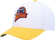 Mitchell & Ness Men's Mitchell & Ness White/Gold Golden State Warriors Hardwood Classics Core 2-Tone 2.0 Pro Snapback Hat