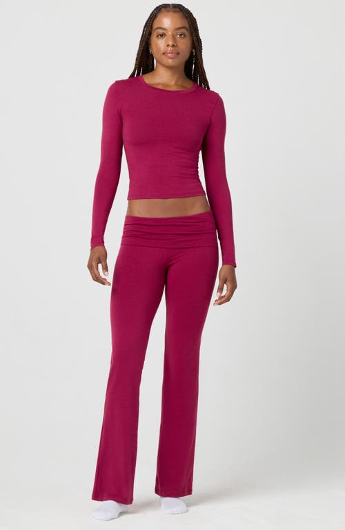 Florence By Mills Fold Down Flare Pants In Animal Print