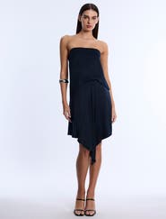BCBGMAXAZRIA Strapless Drape Dress