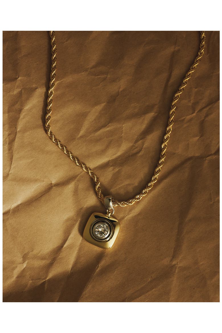 The Luna Bezel Cubic Zirconia, Alternate, color, GOLD