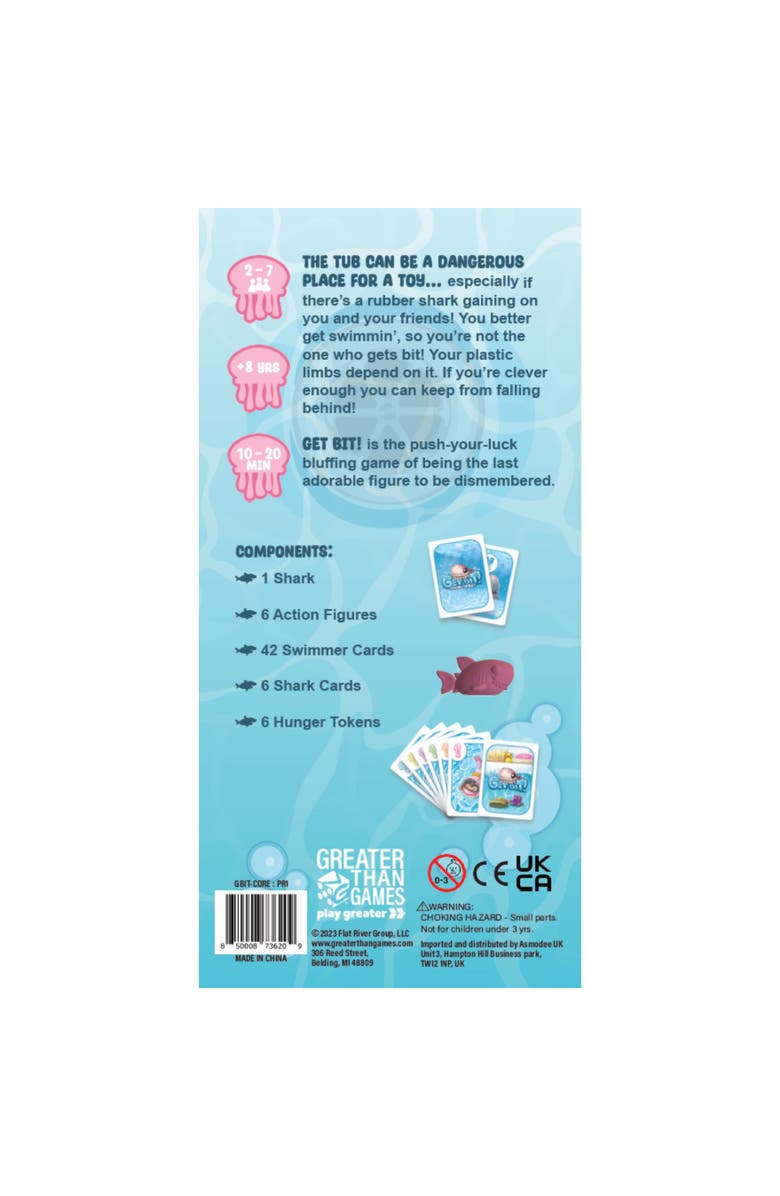 Greater Than Games Get Bit Family Card Game, Ages 7+, Alternate, color, Multicolored