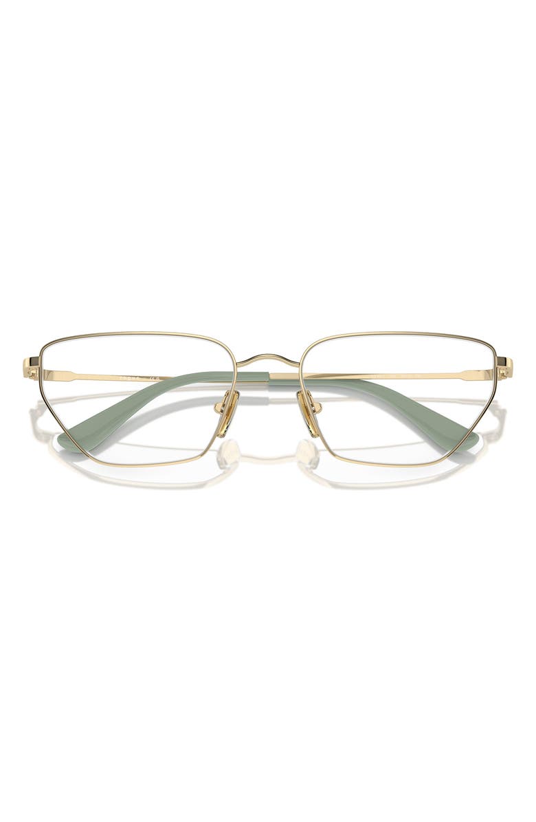 VOGUE 56mm Irregular Optical Glasses, Alternate, color, Pale Gold