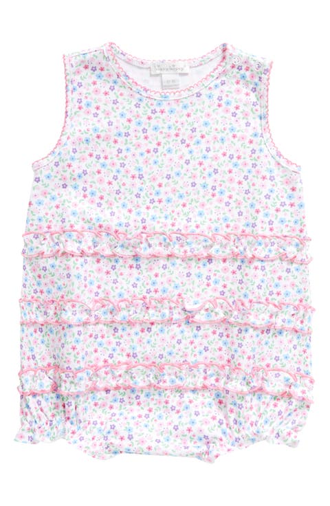 Print Pima Cotton Bubble Romper