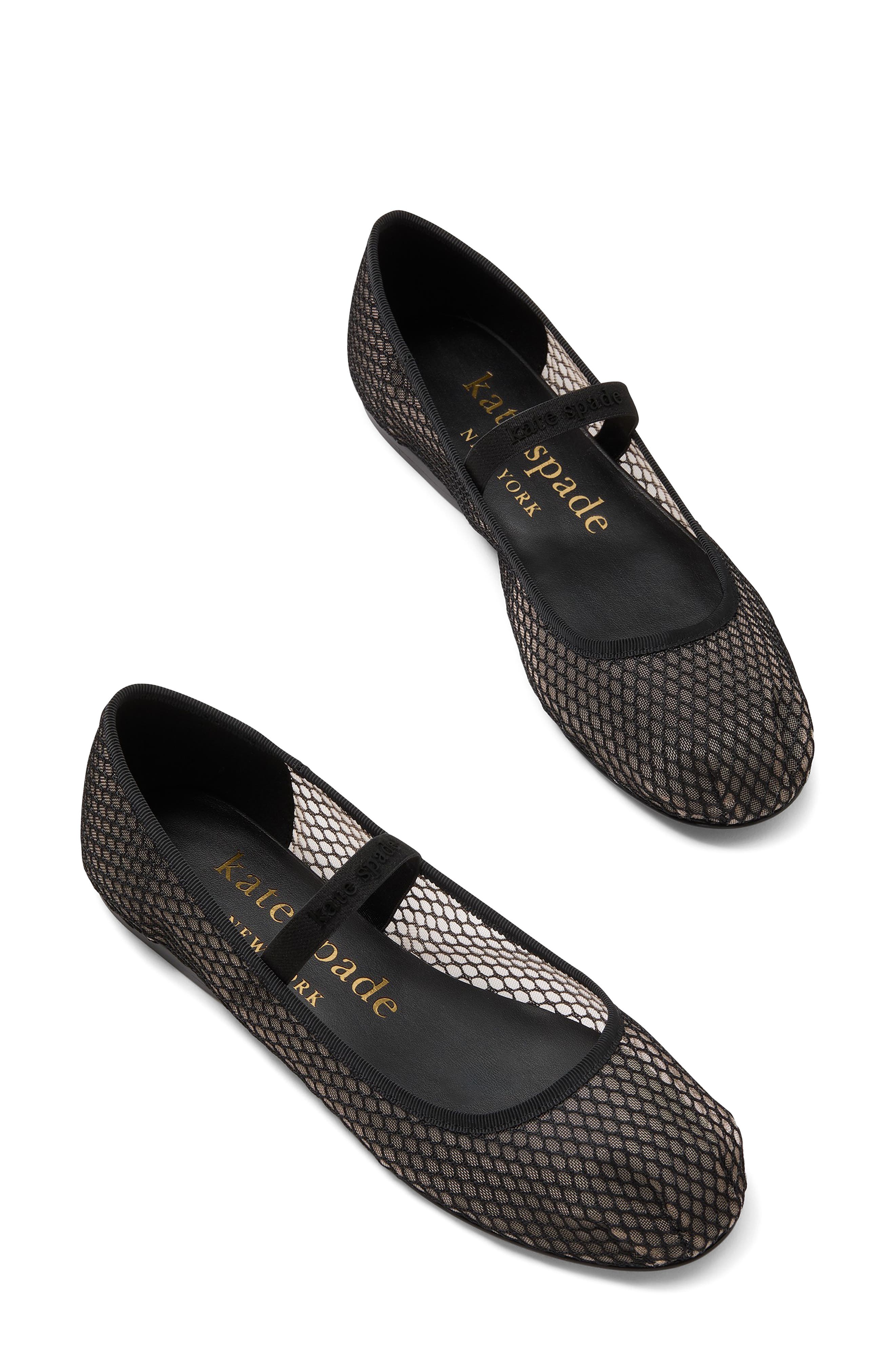 Kate Spade New York riley mesh mary jane ballet flat, Alternate, color, 
