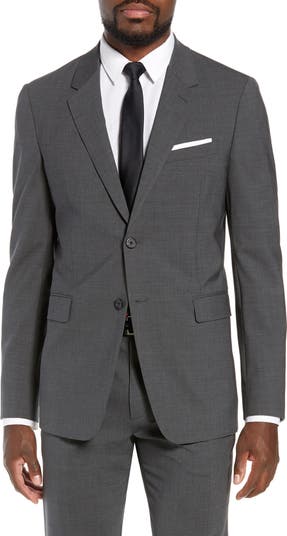 Grey Stretch Wool Chambers Blazer | Theory