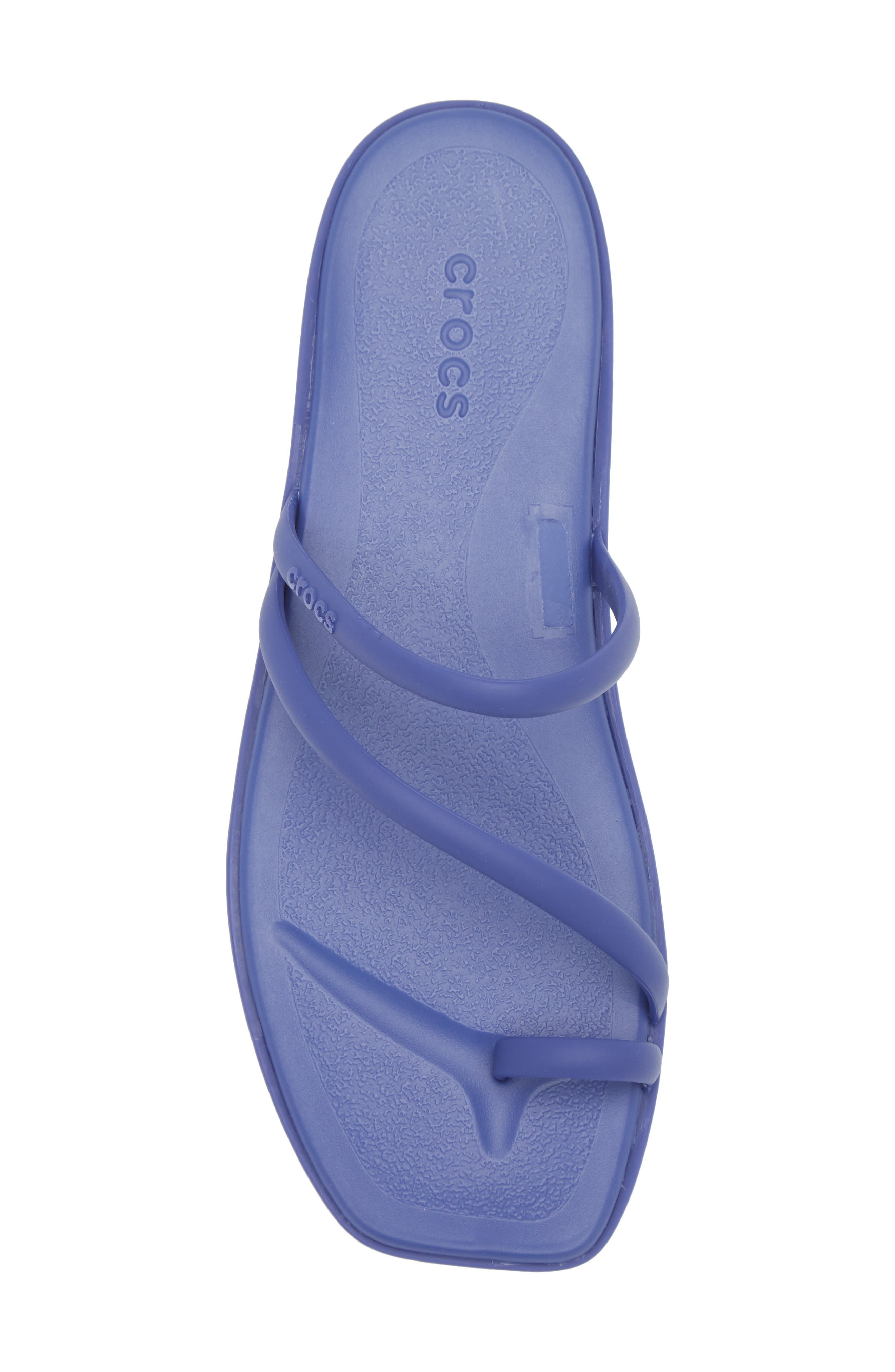 CROCS Miami Toe Loop Sandal, Alternate, color, Sapphire