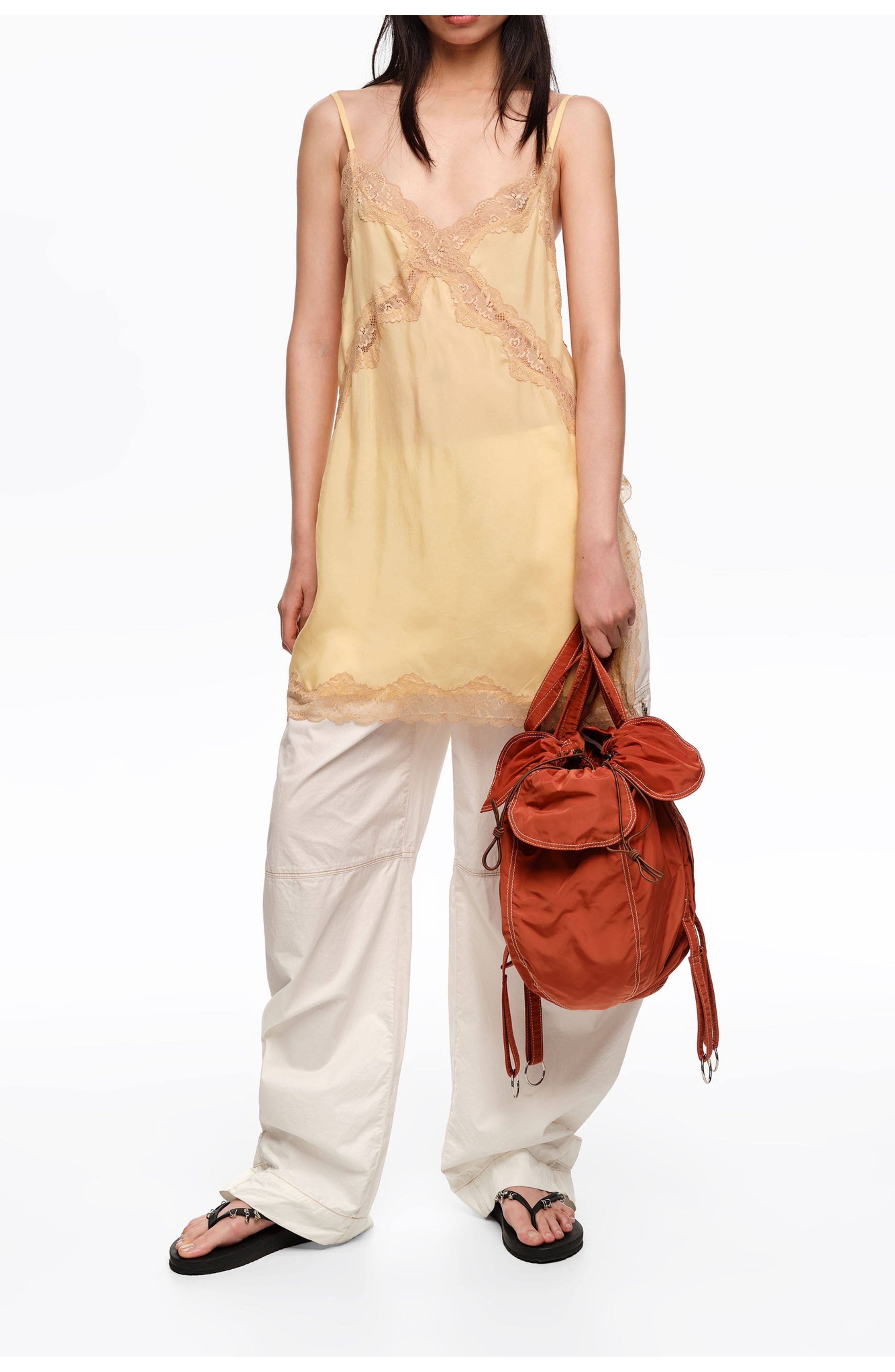 Bimba y Lola Large Petalo Bag, Alternate, color, Burnt Orange
