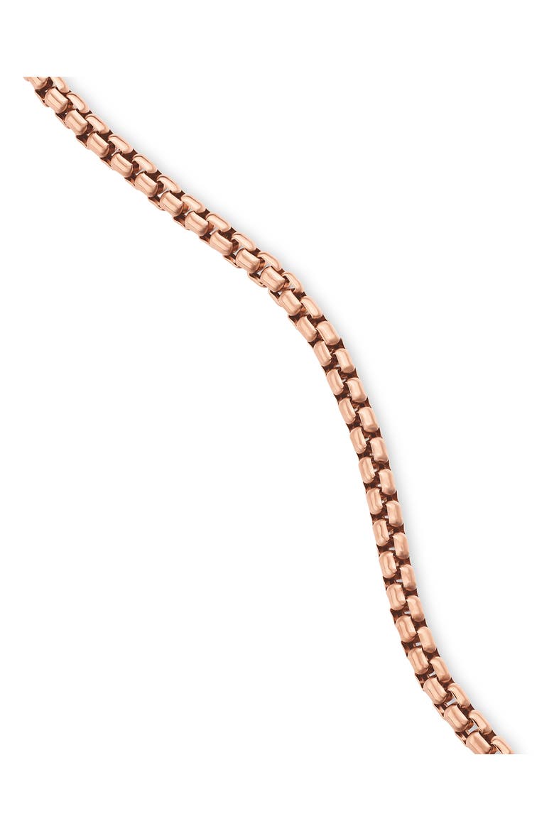 Small Box Chain Necklace, Alternate, color, ROSE GOLD