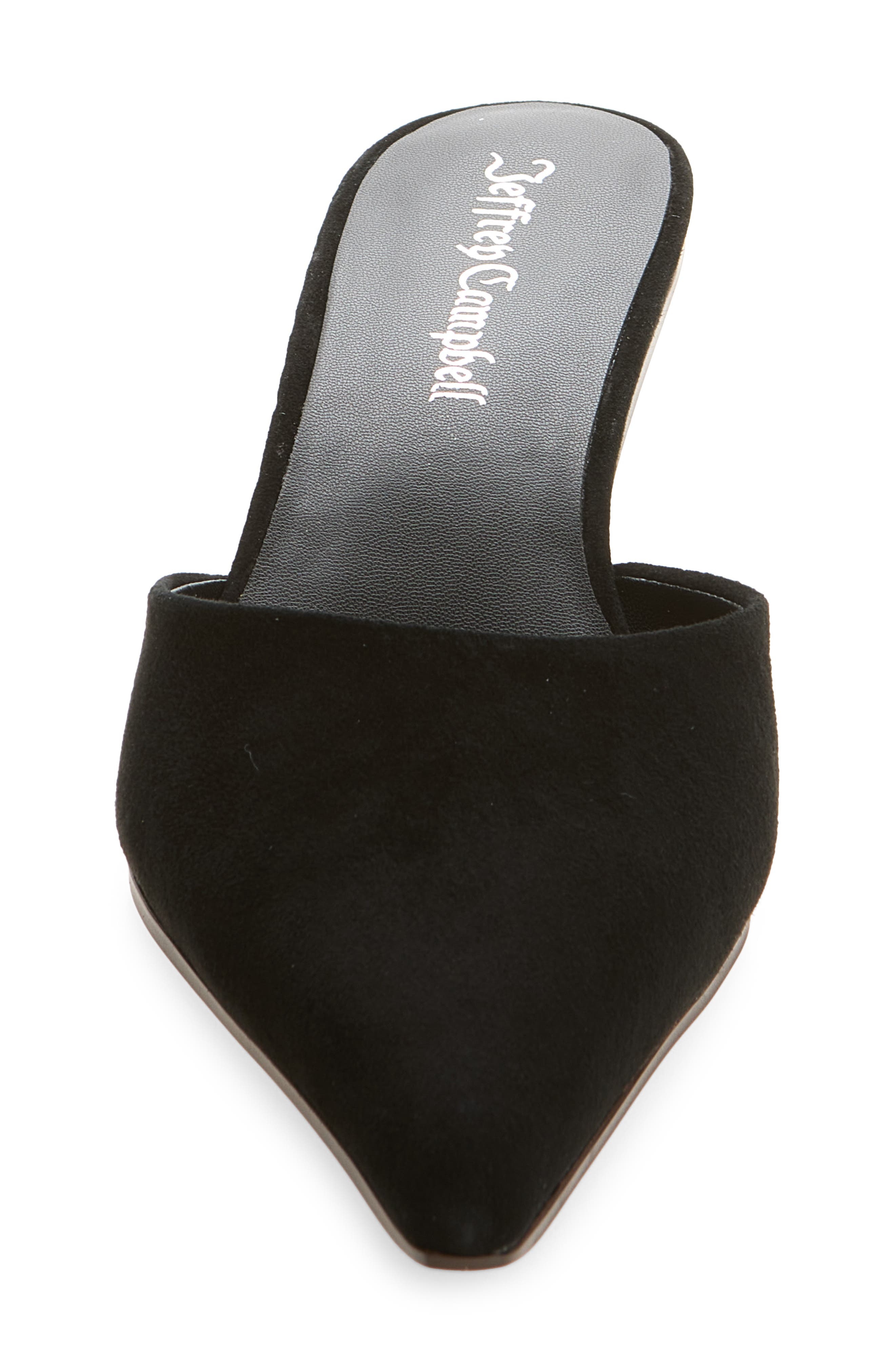 Claudina Mule, Alternate, color, BLACK SUEDE