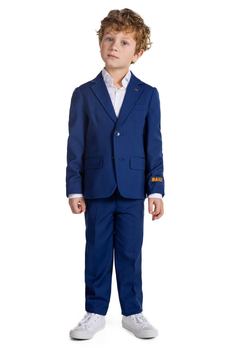 Kids' Daily Suit Coat & Pants Set, Main, color, NAVY
