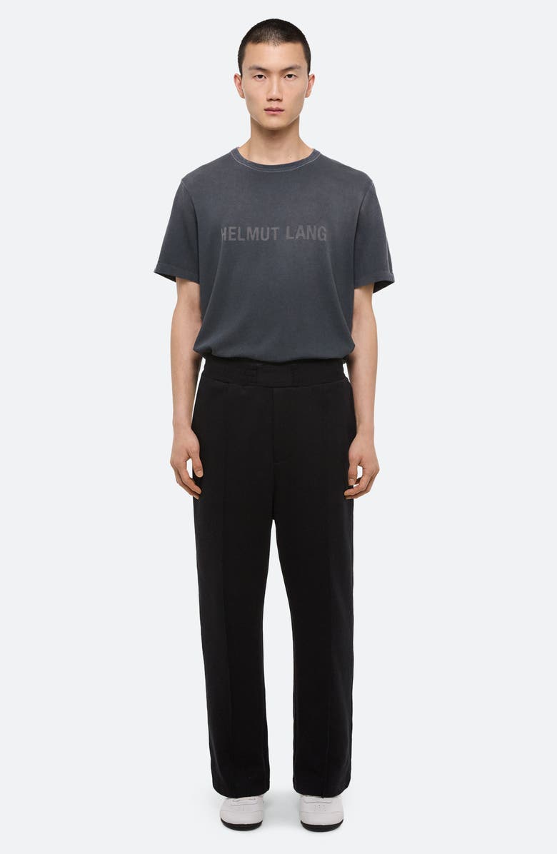 Helmut Lang Embossed Studio Sweatpants, Alternate, color, Black