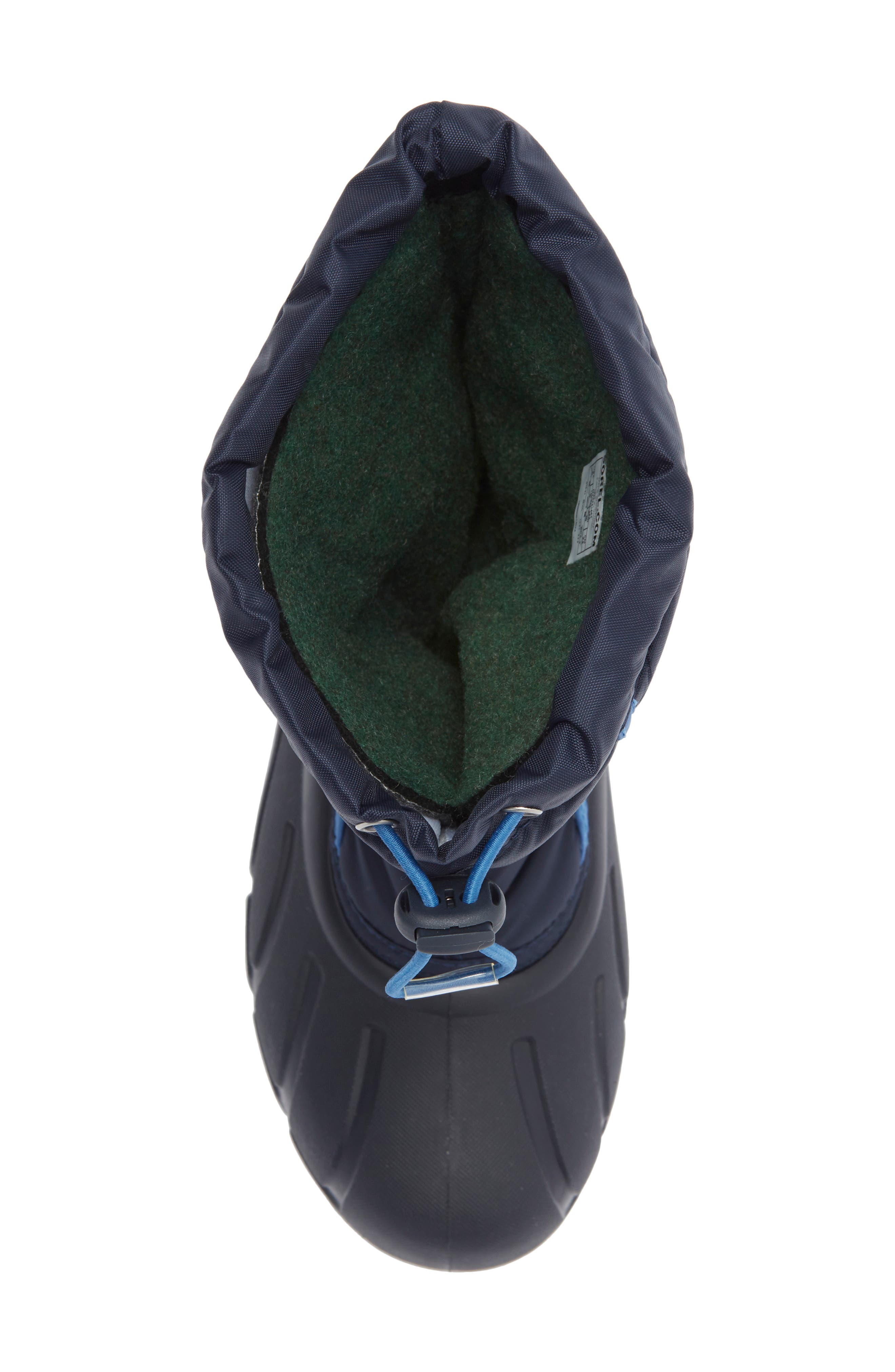 Kids' Flurry Weather Resistant Snow Boot, Alternate, color, BLACK/ BRIGHT BLUE