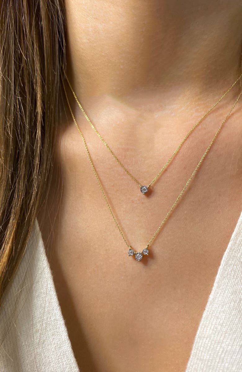 Dana Rebecca Designs Ava Bea Bezel Diamond Pendant Necklace, Alternate, color, 