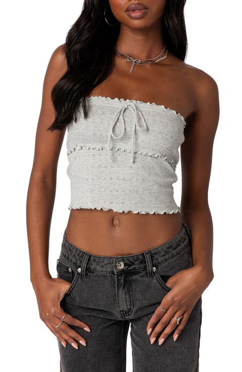 Savannah Pointelle Tube Top