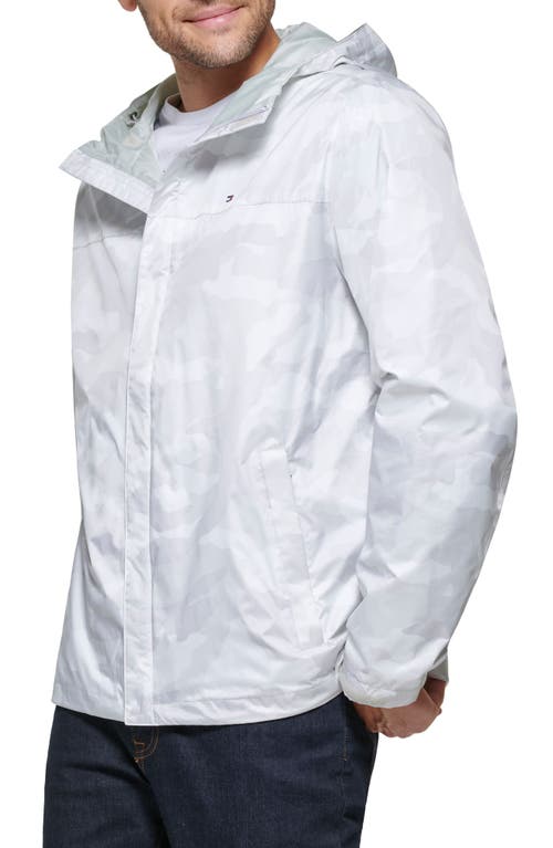 Tommy Hilfiger Hooded Rain Slicker Jacket In Multi