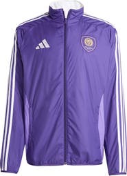 adidas Men's adidas Purple/White Orlando City SC 2025 Anthem Reversible Full-Zip Jacket