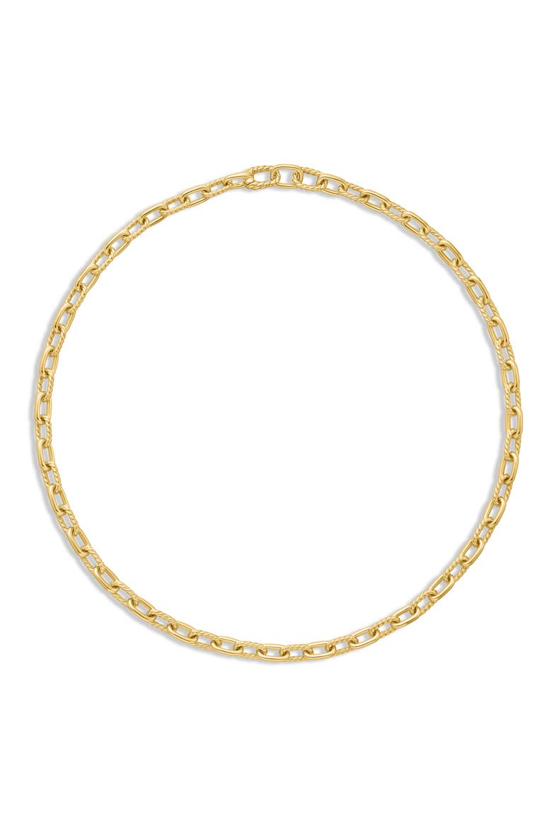 DY Madison® Chain Necklace in 18K Yellow Gold, 6mm, Alternate, color, GOLD