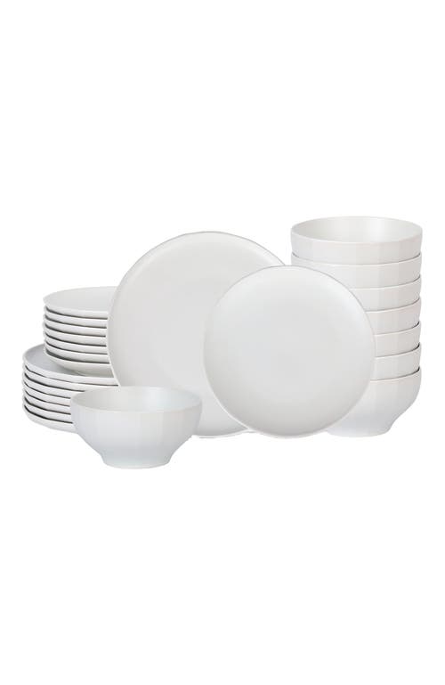 Stone Lain Rio Stoneware 24-piece Dinnerware Set In White