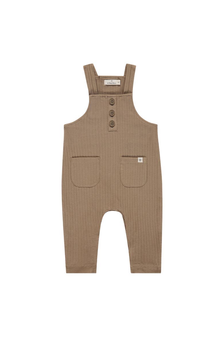 Ribbed Dungaree, Main, color, Caramel