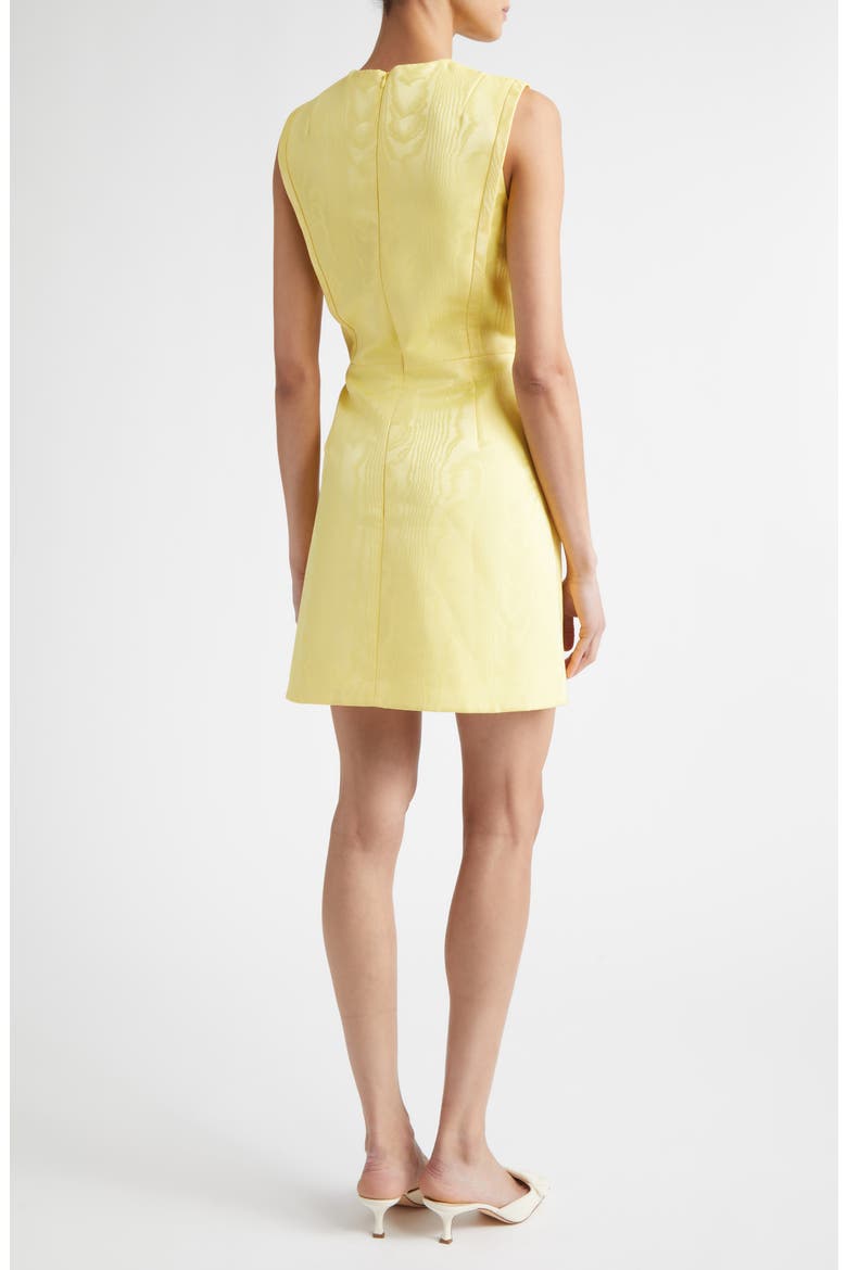 Neelam Moiré Mikado A-Line Minidress, Alternate, color, LEMON