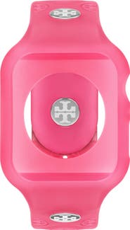 Tory Burch T Monogram Silicone Apple Watch® Watchband, 41mm