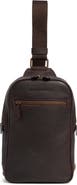 Johnston & Murphy Pebbled Leather Sling Bag