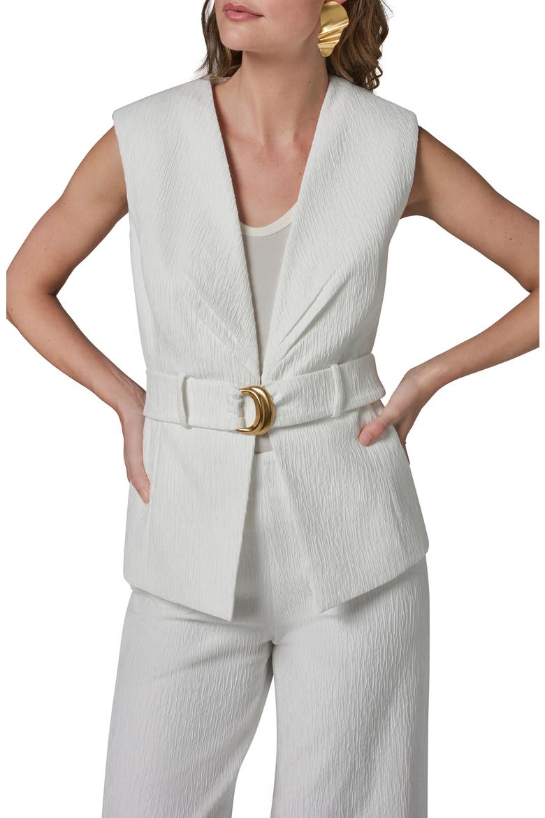 Belted Vest, Alternate, color, CREAM