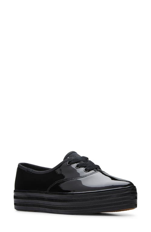 Keds® Point Platform Sneaker in Black/Black 